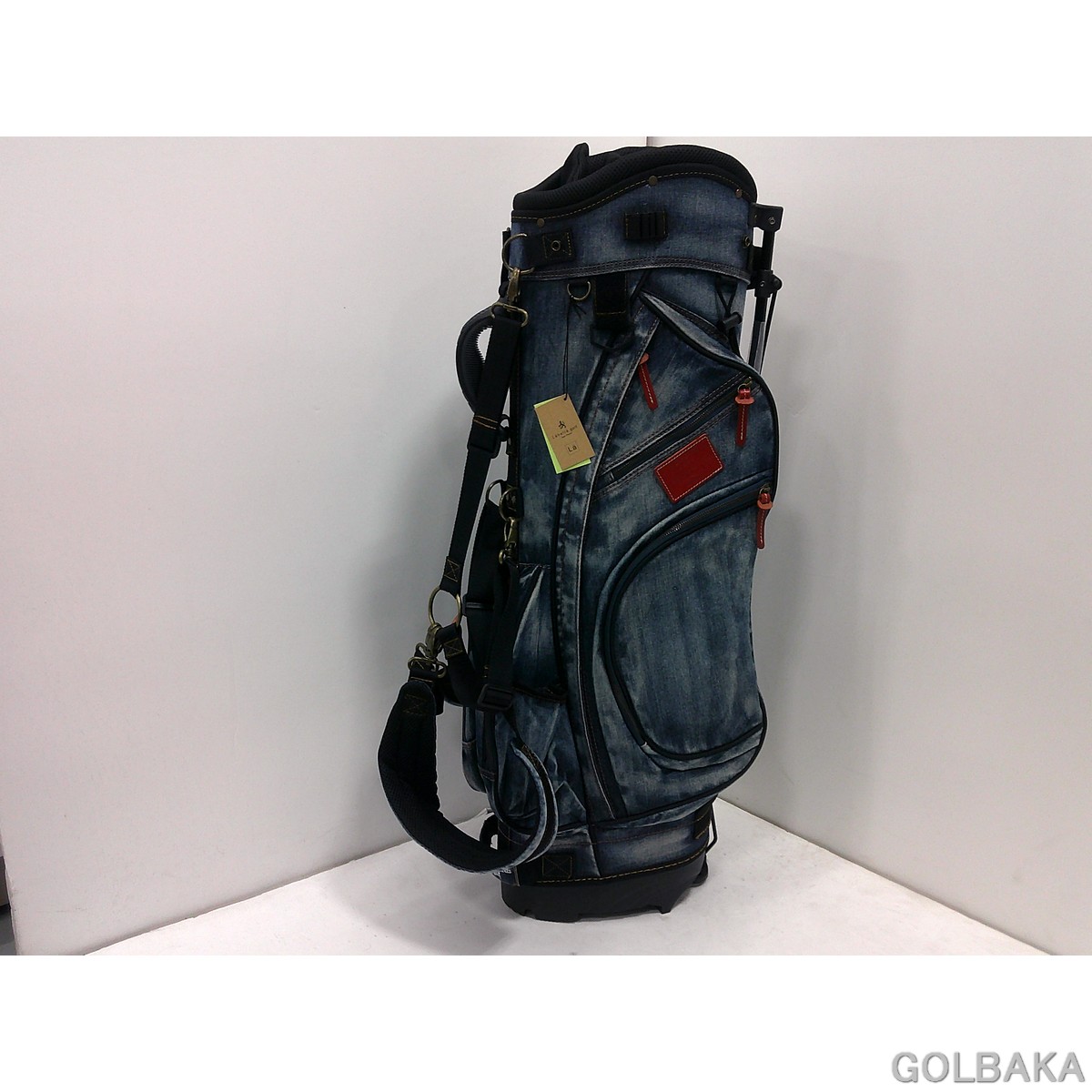 刻印未対応【新品】ラヘラゴルフ　スタンドキャディバッグL-511 カラー：レッド｜ゴルフバカ一代 38,610円