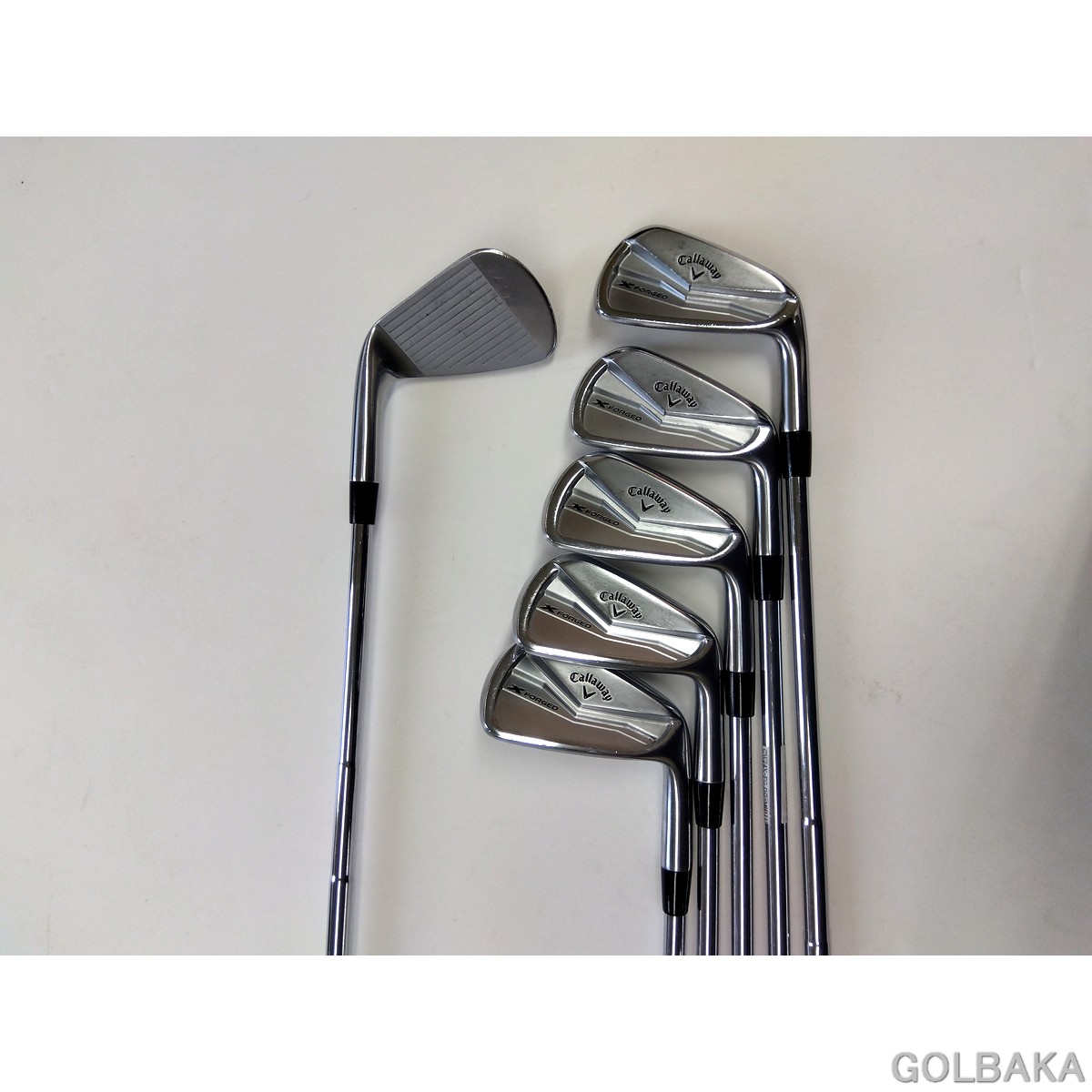 【中古】BC：キャロウェイ24’ Xフォージドアイアンセット5本（＃6-Ｐ） 屋根裏部屋27° ダイナミックゴールドMID15/S200