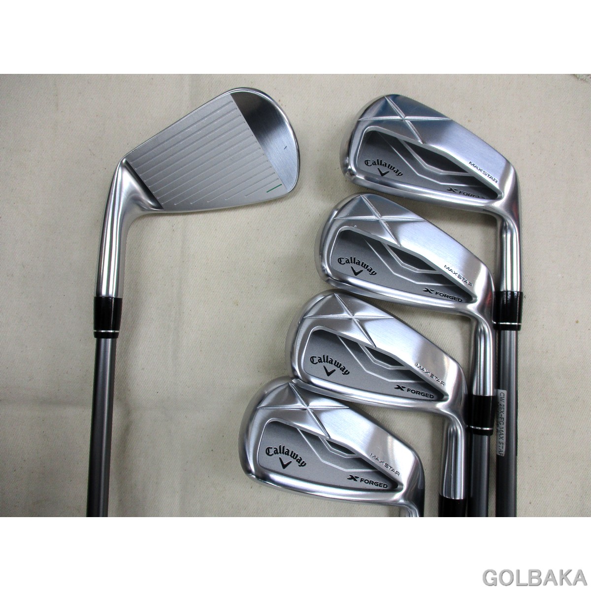 【中古】B：キャロウェイX FORGED MAXSTARアイアンセット5本（＃6-Ｐ） ロフト27° MC 70 for Callaway /R 53,196円