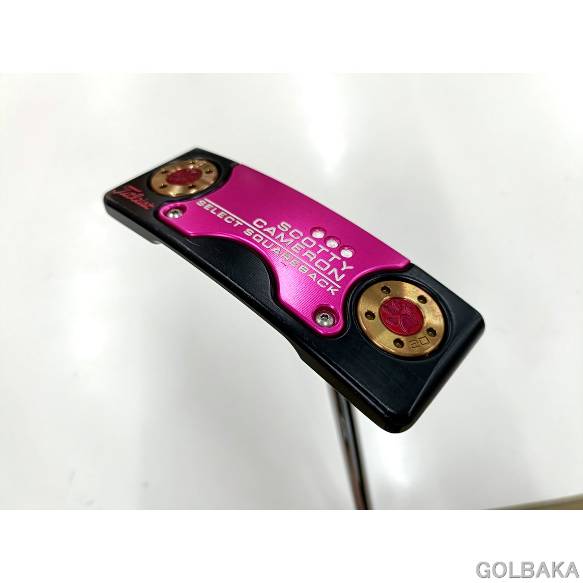【中古】BC：スコッティキャメロンセレクト 真四角うしろ側 2018 カスタムパター 屋根裏部屋3.5° 一風変わったスチール写真 真っただ中矢がら