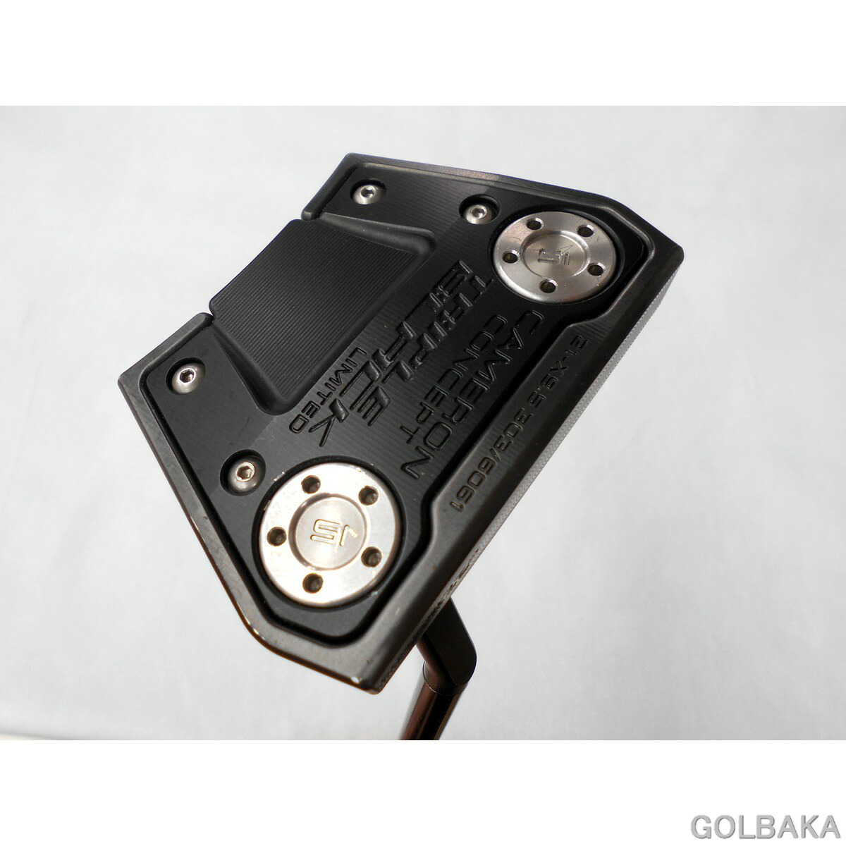 【中古】BC：タイトリストスコッティキャメロン 気違いトムX 9.5 トリプルブラックパタースチールシャフト