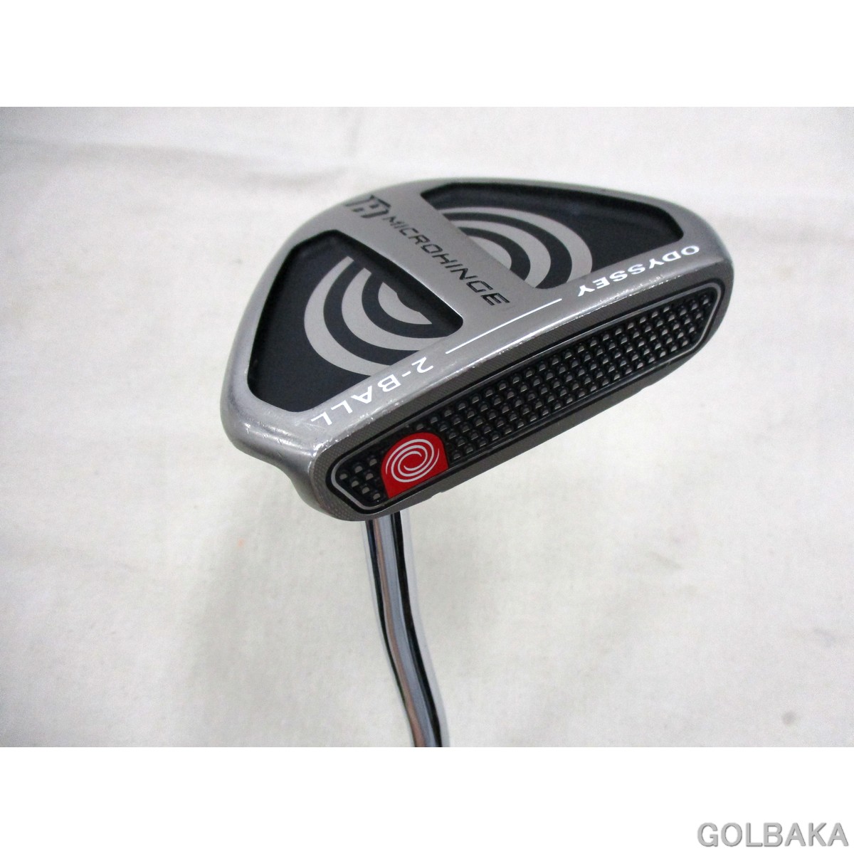 【中古】BC：オデッセイMICROHINGE 2-BALLパター 屋根裏部屋3.0° オリジナルスチールシャフト