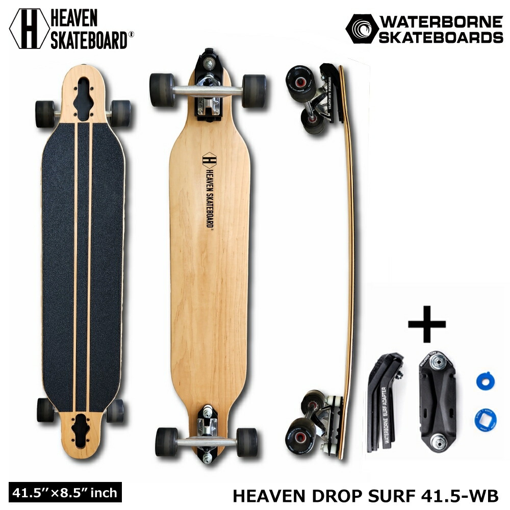 サーフスケートボード HEAVEN SKATEBOARD MALIBU 39-WB ロンスケ サーフスケート