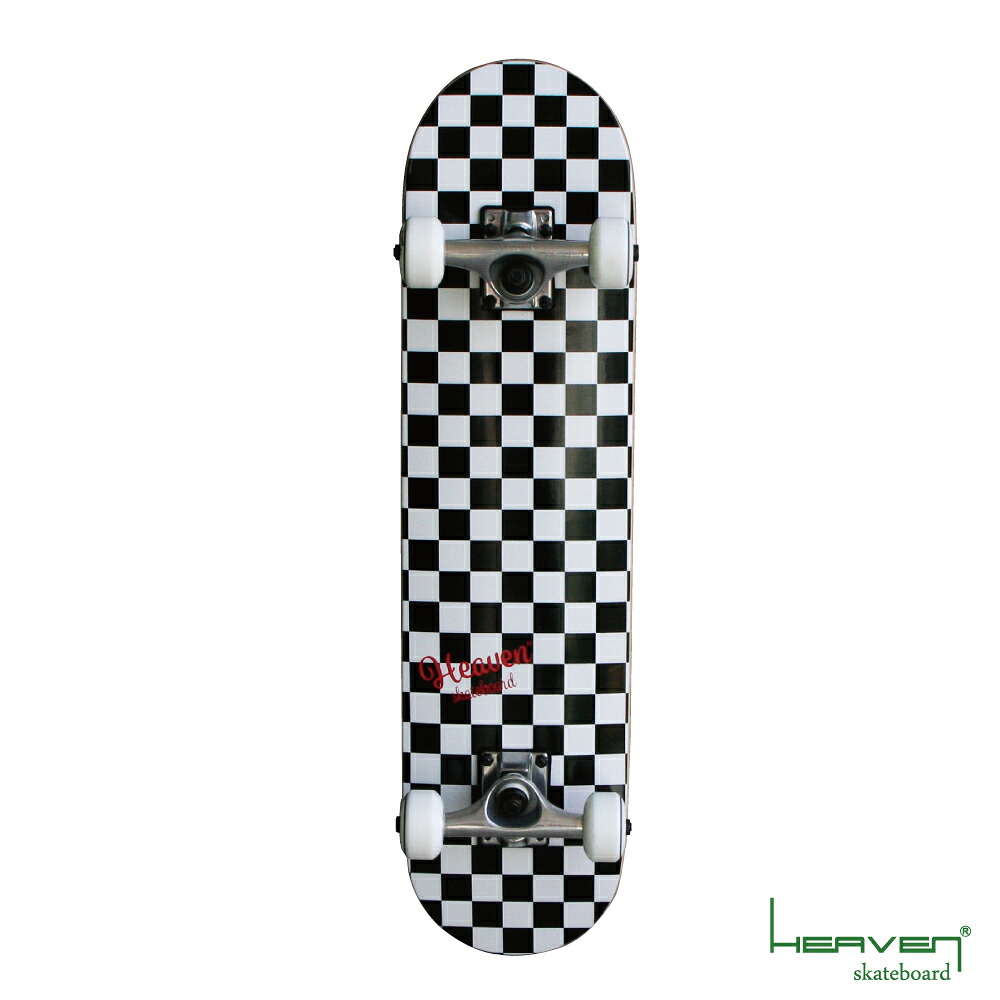 スケートボード コンプリート Vitamin 28.5×7.375 HEAVEN JUNIOR SKATE COMPLETE CHECKER チェッカー ジュニア用スケボー ハイスペック プロスペック 完成品 高品質 子供用 JASA加盟 初心者からスーパーキッズまで