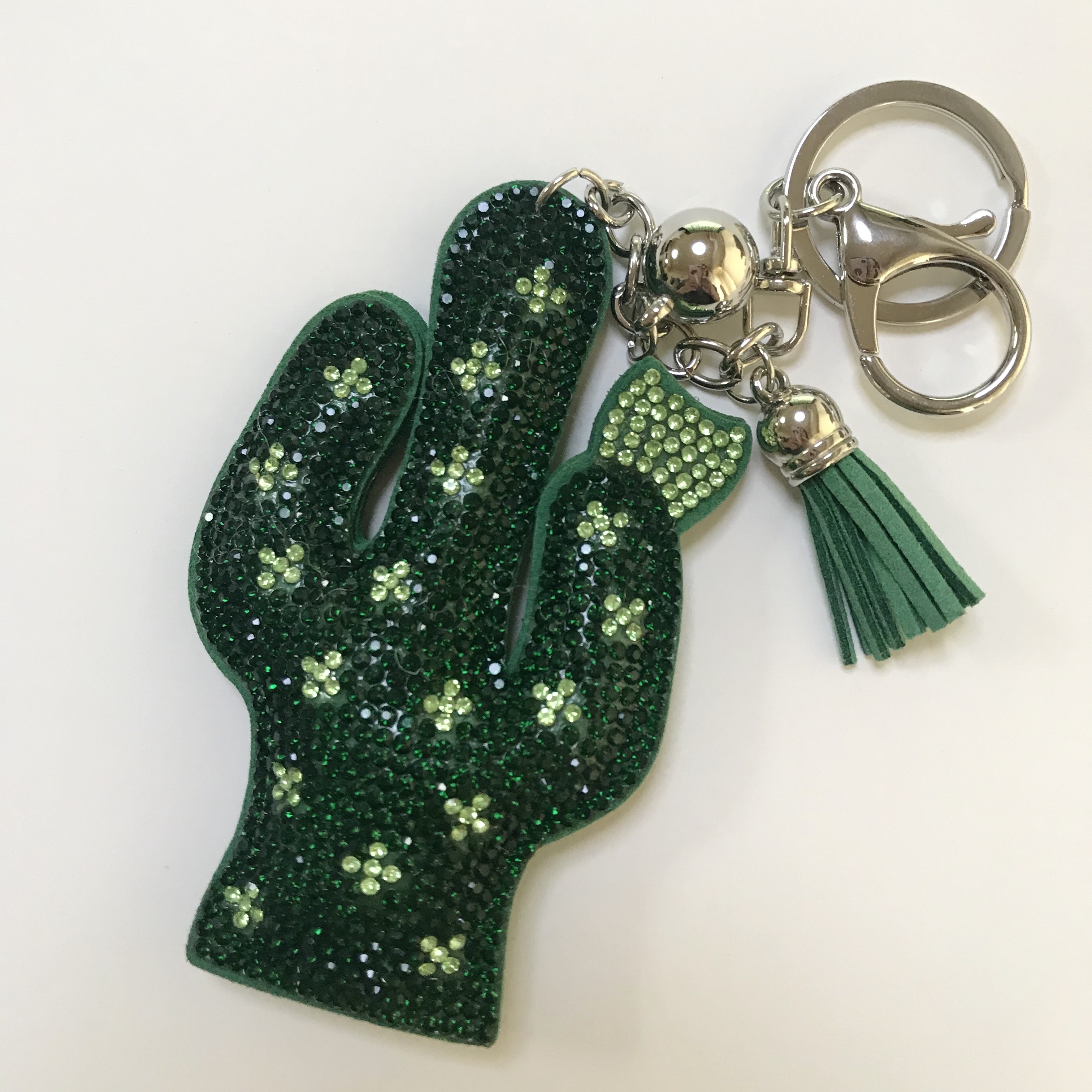 楽天市場 父の日 送料込み タッセル付き キラキラかわいいキーホルダー サボテンキーホルダー キーホルダー キーケース サボテン タッセル ジルコニア キラキラ 植物 おしゃれ かわいい 可愛い19juuku 19juuku