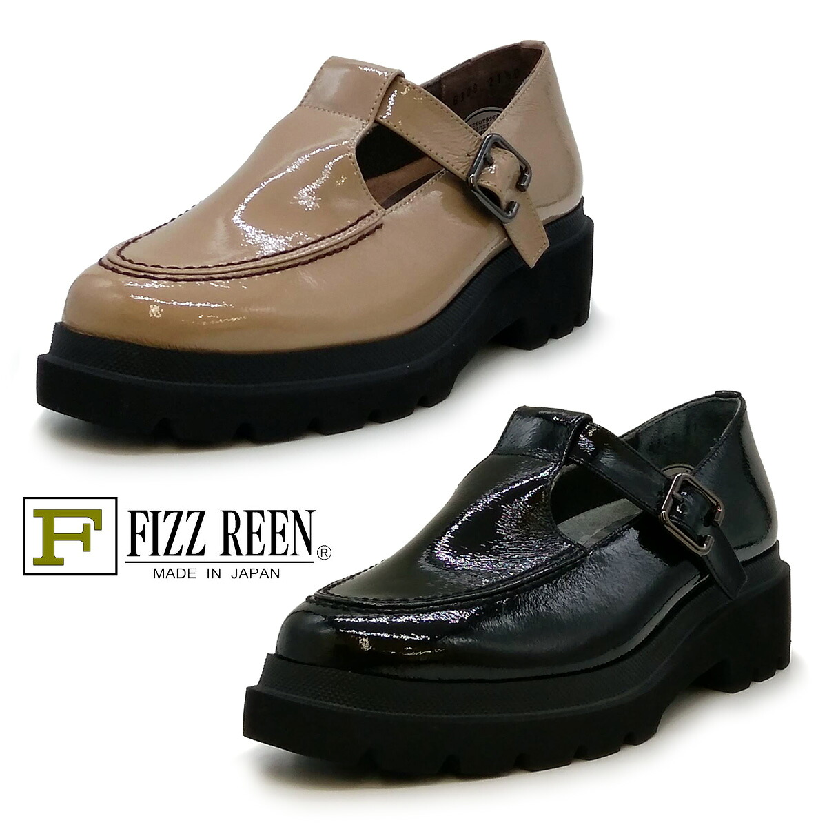 FIZZ REEN フィズリーン レディース T同盟罷業一回り 8308 靴