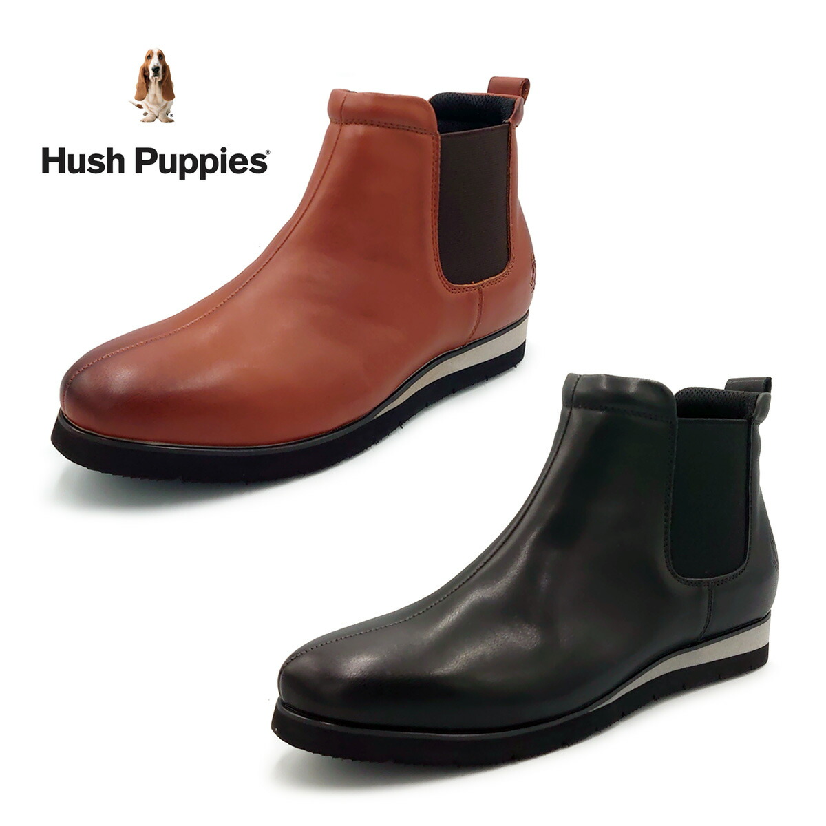Hush Puppies ハッシュパピー レディース サイドゴア ブーツ L-3024T 靴