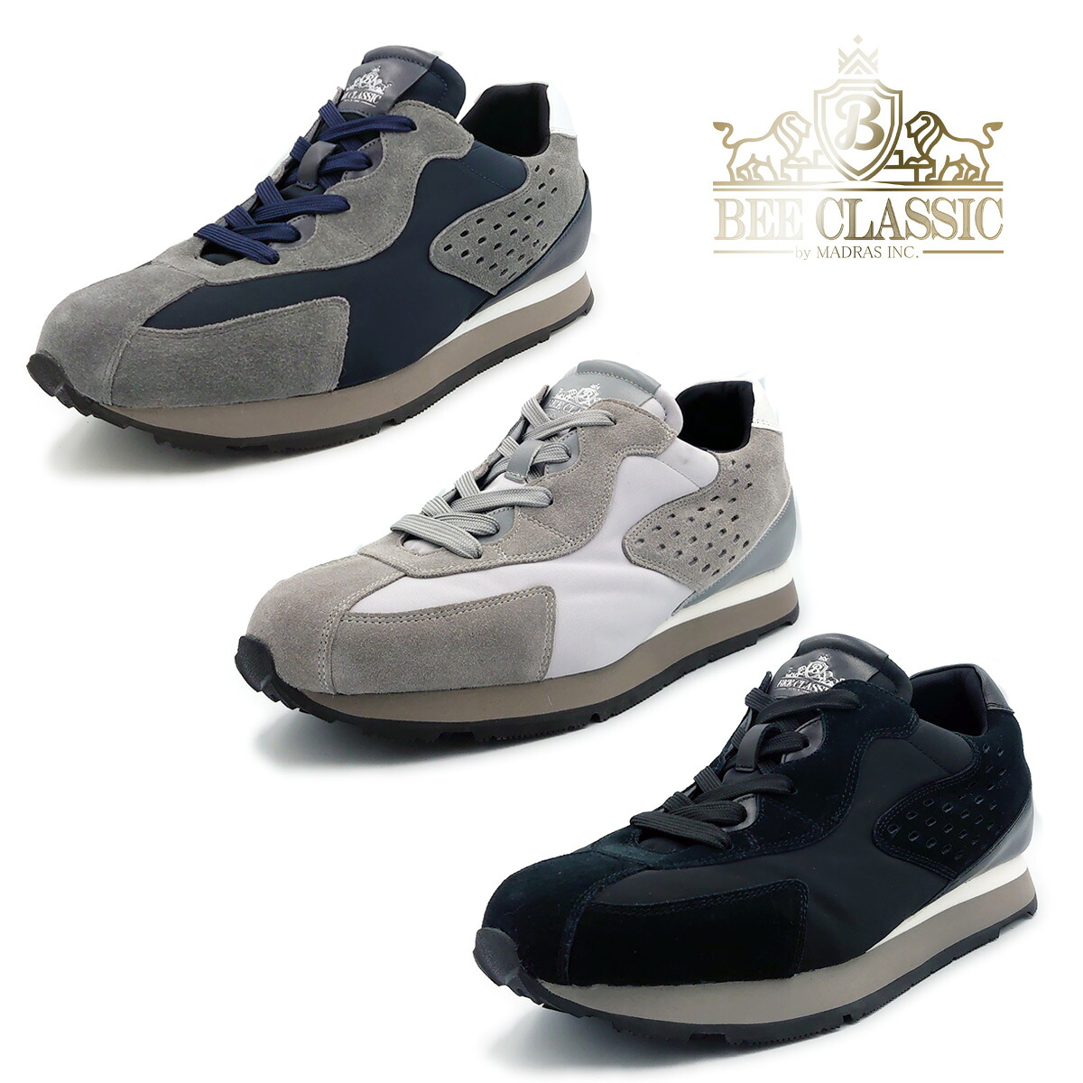 BEE CLASSIC ビー クラシック メンズ スニーカー SPCB 7040 防滑 防水仕様|202シューズモリ 店