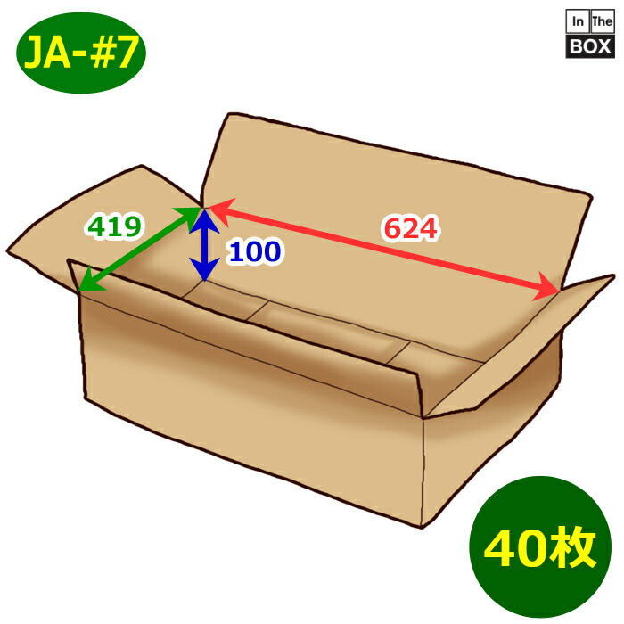 新生活 送料無料 衣類用段ボール箱 JA-#7 624×419×100mm