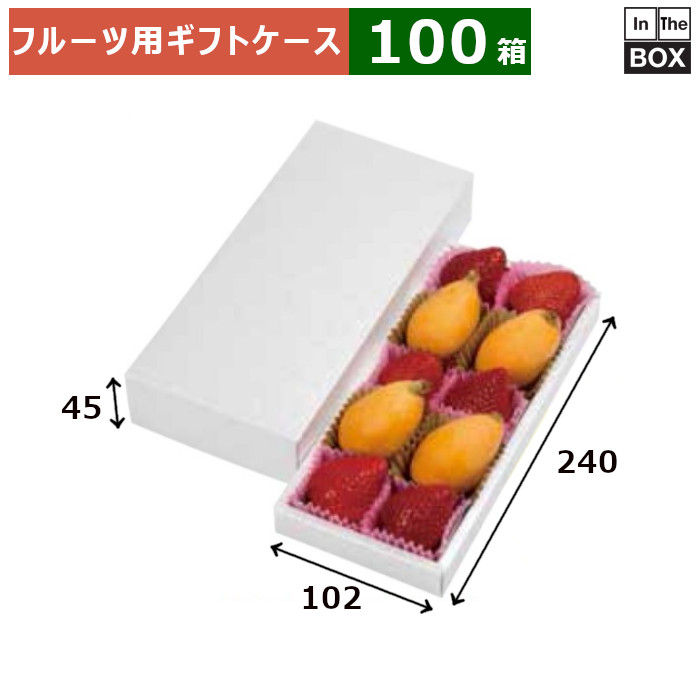 フルーツ用差し上げ物容れもの パールアソート 10 240×102×H45(粍) 「100箱」