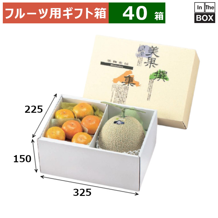 フルーツ用ギフト箱 AF美果撰集 ロイヤル深口A 225×325×150(mm) メロン6玉8kgクラス2個「40箱」