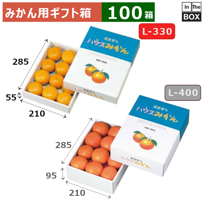 送料無料 みかん用ギフト箱 ハウスみかん みかん2Lサイズ12個 mm 285×