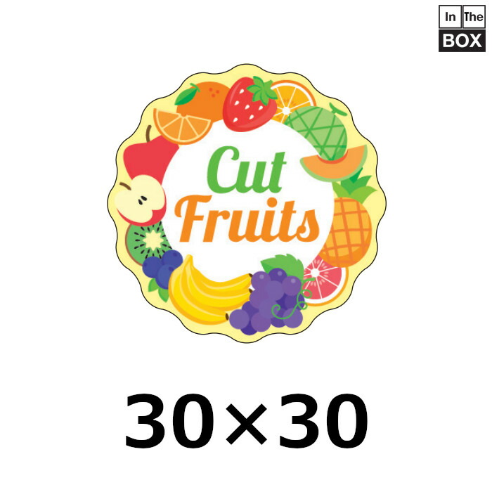 販促判子「Cut Fruits」30×30粍 「1冊500枚」