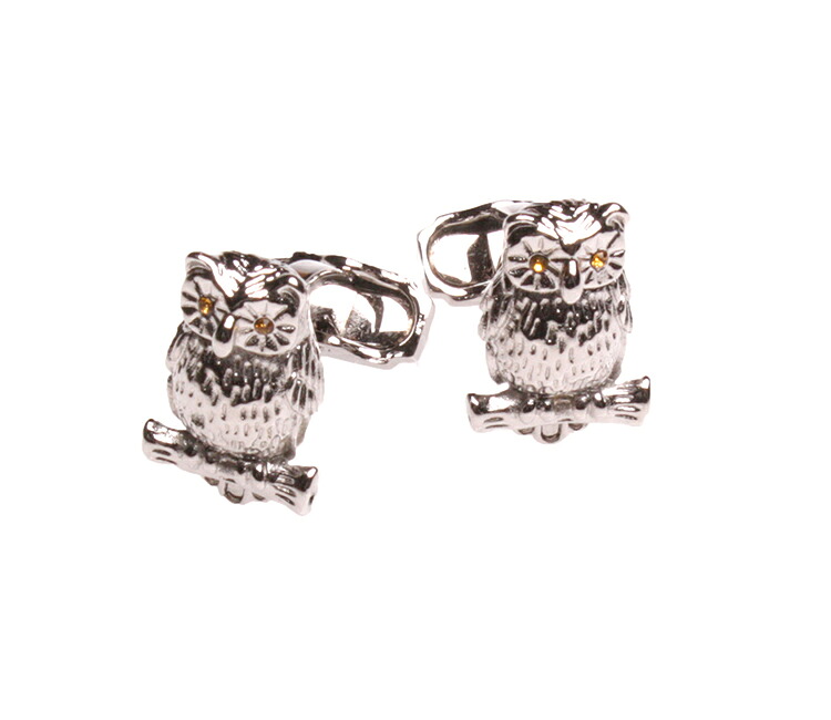 TATEOSSIAN（タテオシアン）THOMPSON（トンプソン）カフリンクス 日本売りわたす店 CF-PAB-ANI0001-Swarv-NA-Owl