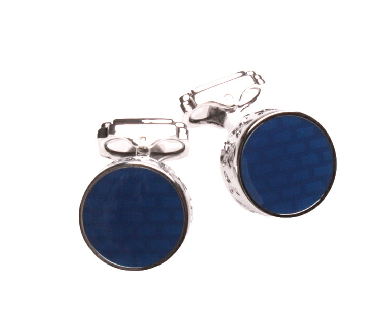 TATEOSSIAN（タテオシアン）THOMPSON（トンプソン）カフリンクス　日本販売店　CF-RHB-RND0002-Blue-NA
