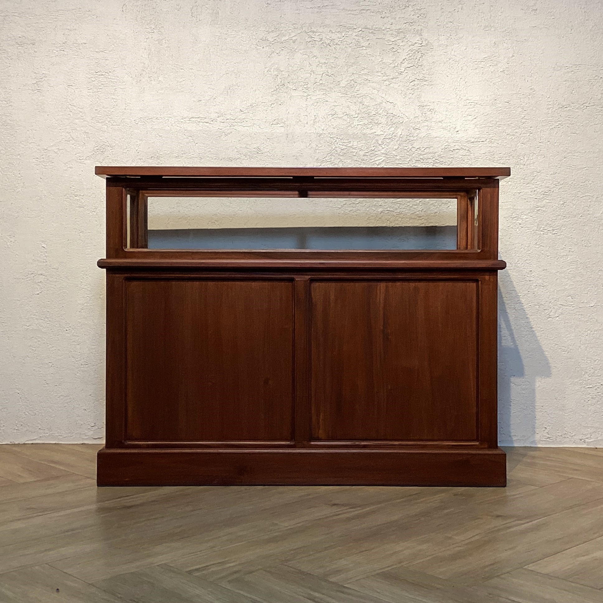 楽天市場】【送料無料】ウッドガラスショーケース/ブラック/北欧レトロ