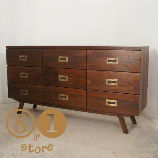 楽天市場】アンティーク 黒色 引出し12杯 チェスト 古家具 無垢材 桐材