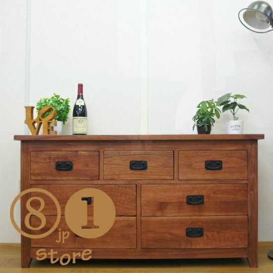 楽天市場】ABC 123 チェスト 木製 モミ材 キャビネット ヴィンテージ