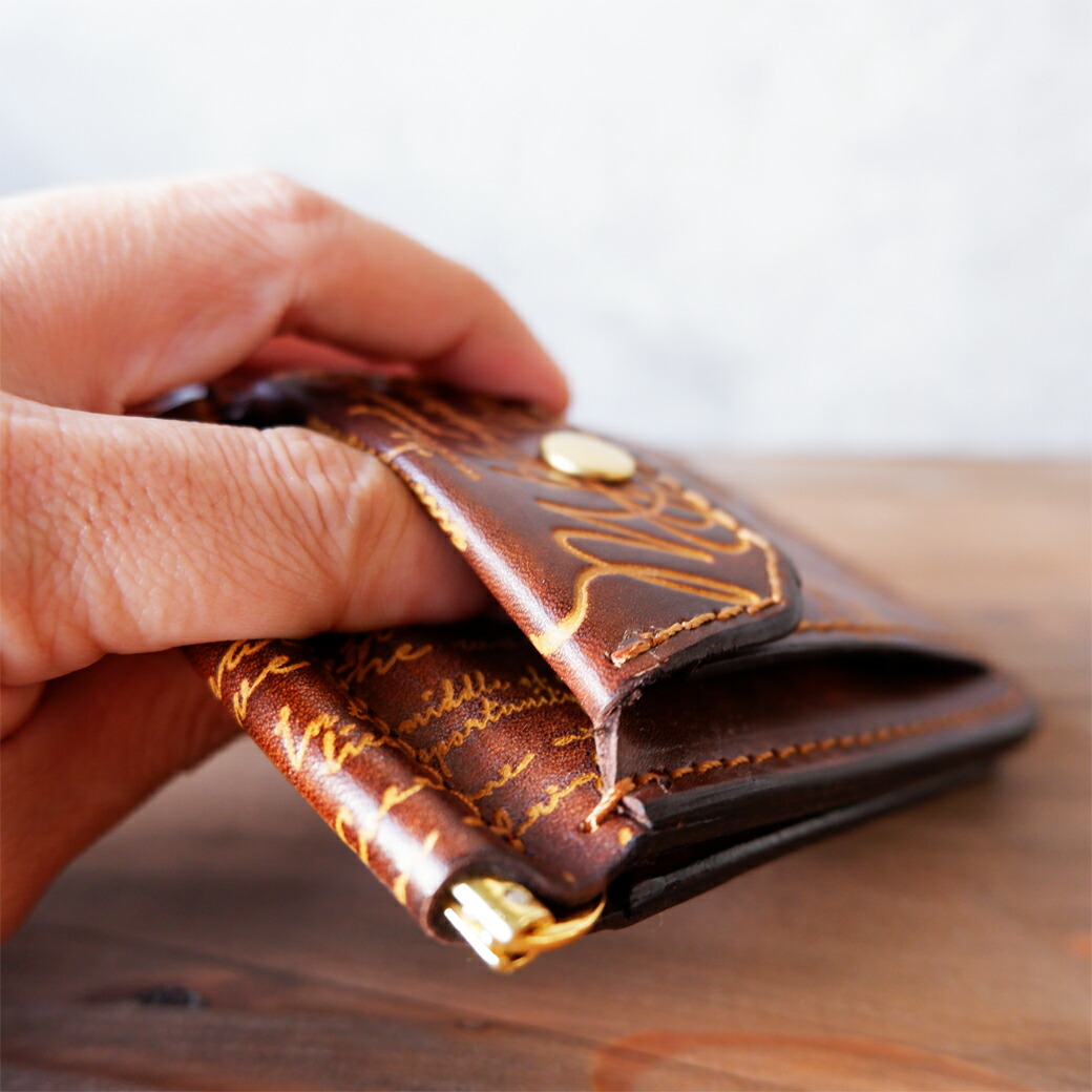 時間指定不可 本革 マネークリップ 小銭入れ付き 二つ折り財布 コインケース付き メンズ アメリカンスタイルがカッコイイ 札挟み 財布 Srelab Com Br