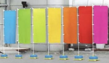 カラーのぼり/イエロー のぼり 10枚 旗 POP アピール ポール パチンコ備品 送料無料