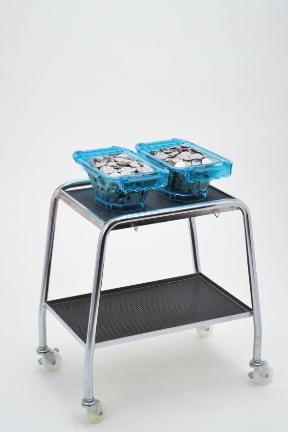 楽天市場】メダルストック G小 メダル コイン 運搬 台車 40000枚