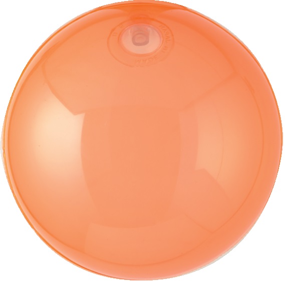 ﾃﾞｺﾊﾞﾙｰﾝ  18cm 橙透明 (10枚) 1セット 装飾 バルーン ディスプレイ パチンコ備品 送料無料