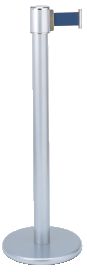 ｶﾞｲﾄﾞﾎﾟｰﾙ ﾍﾞﾙﾄﾀｲﾌﾟ ST&C GY414 ｼﾙﾊﾞｰ 1本 安全 ガイド ポール 誘導 規制 パチンコ備品 送料無料