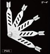 高精度両面釘角度ｹﾞｰｼﾞｱﾙﾐ(0°～4°) 1セット パチンコ工具 釘角度ゲージ 釘調整 パチンコ用品 送料無料