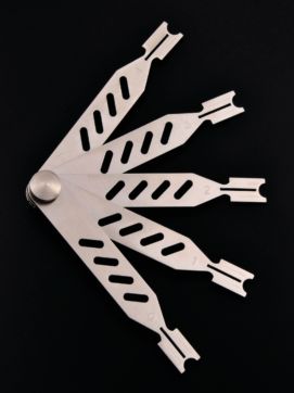 高正しさ両面釘角度ｹﾞｰｼﾞﾁﾀﾝ(0°～4°) 1仕掛ける 懐鉄砲物の具 釘角度ゲージ 釘自然調整 懐鉄砲属具 貨物輸送無料 DIY・工具-手動工具