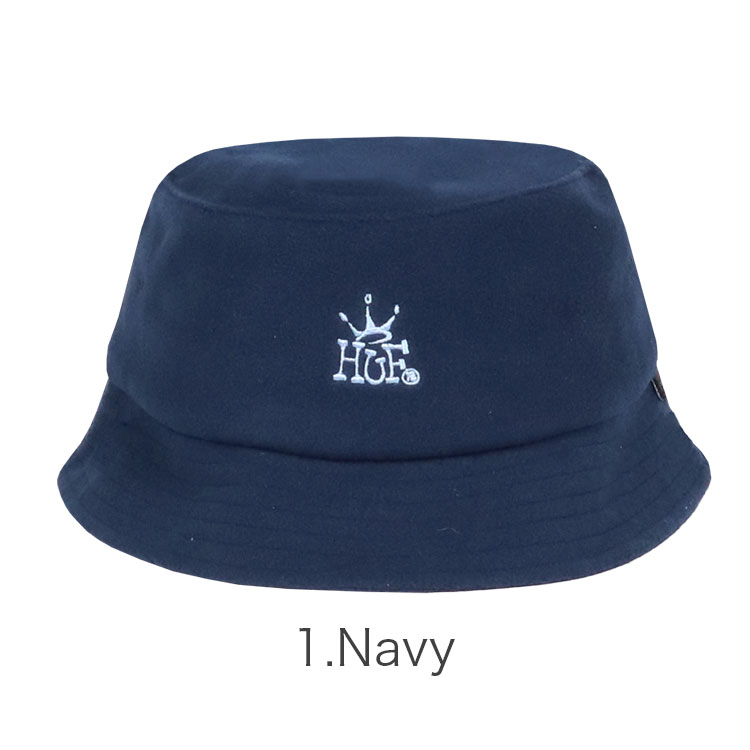 おしゃれ Huf ハフ バケットハット メンズ レディース クラウン ロゴ ポーラー フリース 帽子 ユニセックス 秋 冬 ストリート ブランド スケートボード Www Agroservet Com