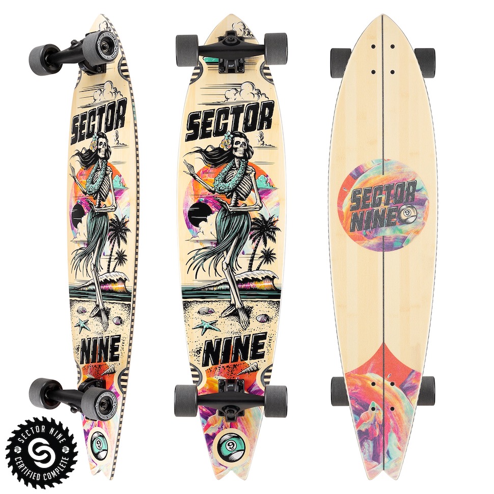 楽天市場】送料無料 スケートボード スケボー SECTOR9 BAMBOO セクター