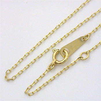 ネックレス　K18イエローゴールド(青金)　 0.28線形　小豆チェーン（幅0.9mm 長さ40cm）｜アーアゼロワン　JEWELRY 42,543円