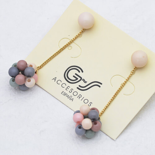 楽天市場 ビーズボール ぶら下がりピアス パステルカラー 上品 エレガント お出かけ アクセサリー ウインドミル