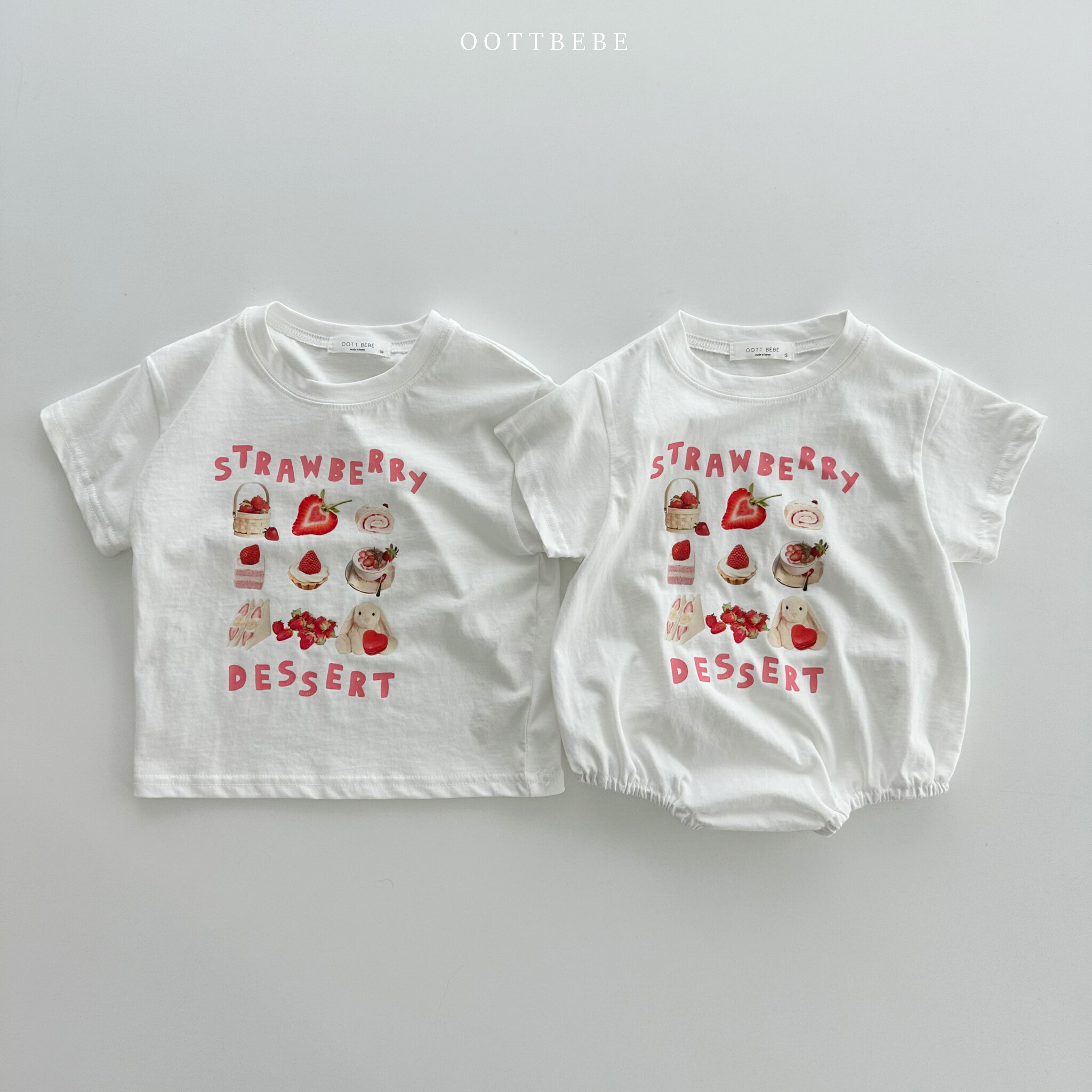 半袖Tシャツ プリントTシャツ コットン100％ oottbebe 半袖 シャツ