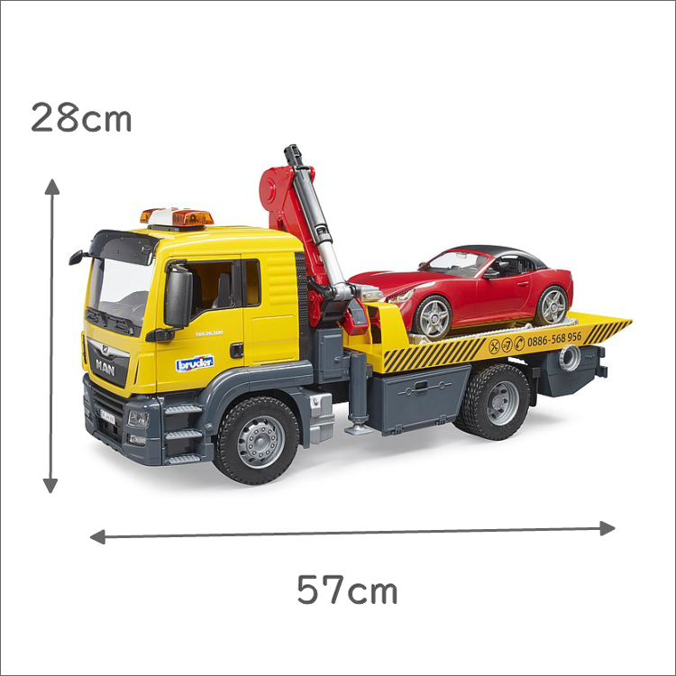 ブルーダー SCANIAトラック&CATブルドーザー BR03555 :20231004065730