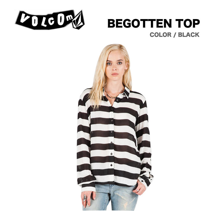 VOLCOM ボルコム BEGOTTEN TOP ビゴテン いの一番  レディース プルオーバー 長袖 トップス 人絹ガーゼ原料品  トップス 置き目品