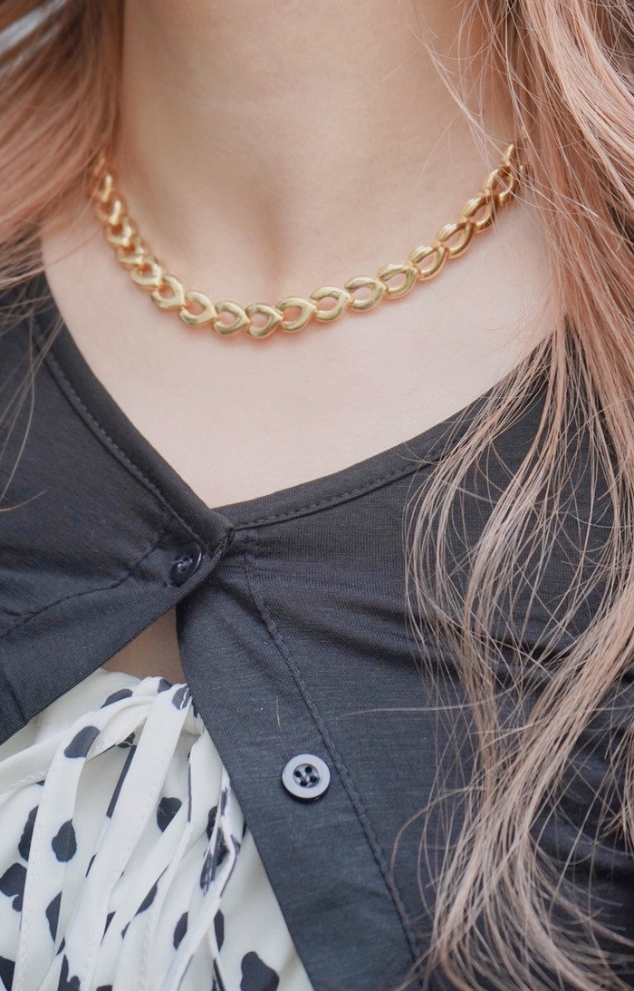 世界有名な Gold Ring Chain Choker チョーカー ネックレス チェーン ゴールド 金色 アクセサリー レディース シンプル  オフィス カジュアル ベーシック ストリート 韓国ファッション おしゃれ かっこいい かわいい 通販 送料無料 A.D.G エーディージー  qdtek.vn