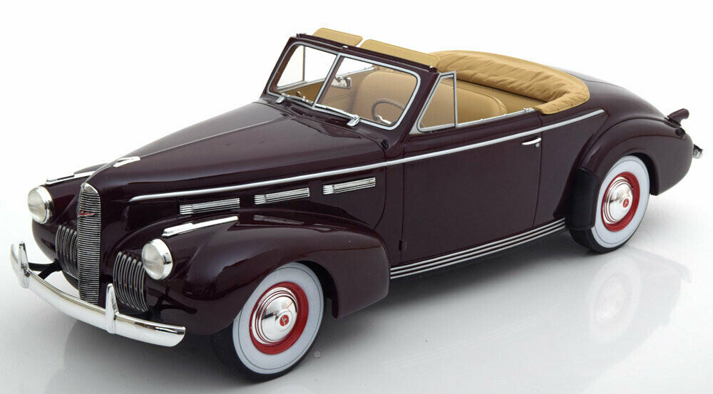 BOS 1/18 ラサール 続きもの 50 カブリオレ 1940 うす暗い赤いこと LASALLE SERIES 50 CABRIOLET 1940 DARK RED LIMITED 504 ITEMS