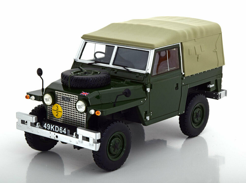 BOS 1/18 ランドローバー ランド 88 ライトウェイト シリーズ IIA ソフトトップ 1968 LAND ROVER - LAND 88 IIa SERIES LIGHTWEIGHT SOFT-TOP CLOSED 1968 2 TONE GREEN LIMITED 324 ITEMS｜Reowide モデルカー カタログ SHOP
