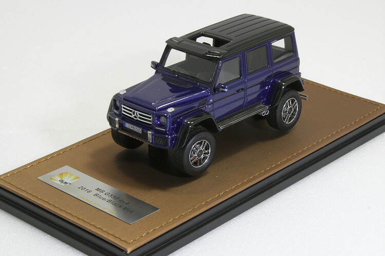 GLM 1/43 メルセデス・ベンツ G500 4&times;4 2016 ブルー / ブラックメタリック 199台限定｜Reowide モデルカー カタログ SHOP