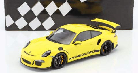ミニチャンプス 1/18 ポルシェ 911 type 991 GT3 RS 2015 イエロー porsche yellow｜Reowide モデルカー カタログ SHOP