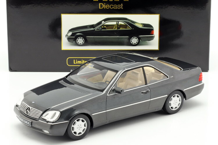 Kk Scale 1 18 メルセデス ベンツ S種類 600sec クーペ C140 1992 ダークグレーメタリック Mercedes Benz S Class Coupe Dark Grey Met Ambatol Com Ec