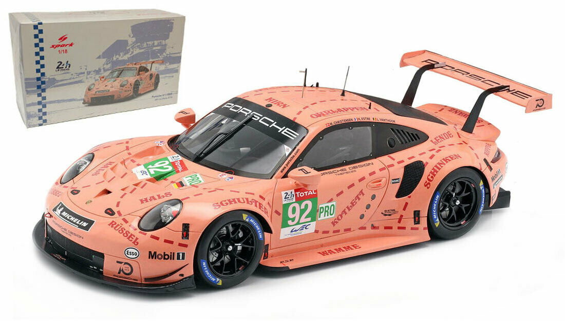 楽天市場 スパーク 1 18 ポルシェ 911 Rsr Sau Pink Pig ポルシェgtチーム 15 ルマン 18 Gtepro優勝車 Porsche 911 Rsr Sau Pink Pig Porsche Gt Team 15 Le Mans 18 Winner Gtepro Christensen Estre Vanthoor Reowide モデルカー カタログ Shop