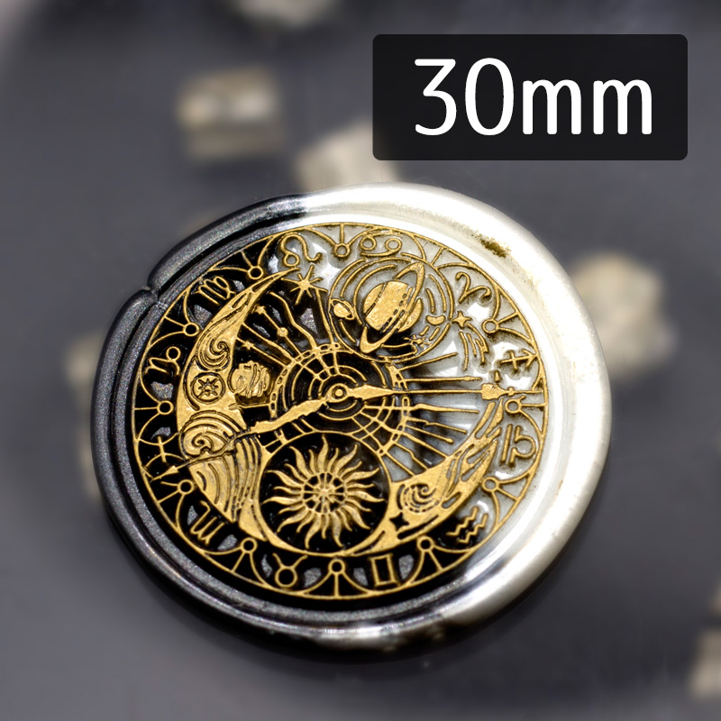 楽天市場】シーリングスタンプヘッド 1100435「月」2.5cm ヘッド
