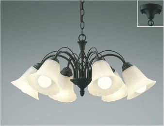 楽天市場】AA39963L LEDシャンデリア (〜14畳) LED（電球色） コイズミ