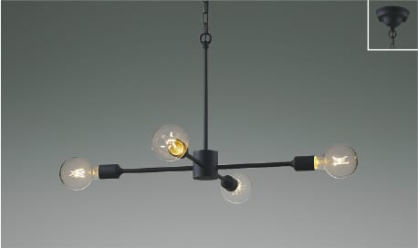AA52325 LEDシャンデリア (40Wx4灯相当) LED（電球色） コイズミ照明 照明器具