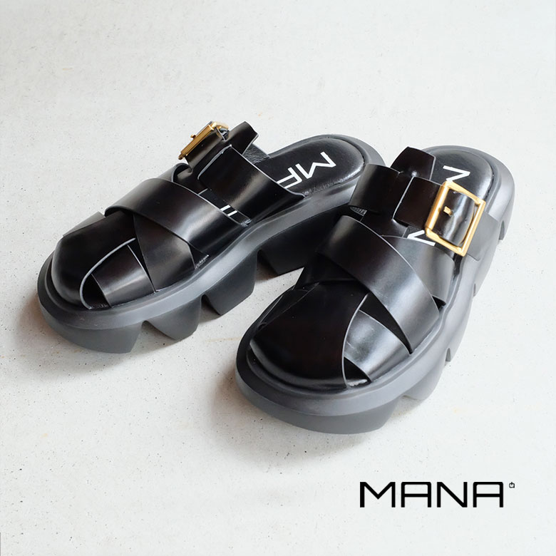 新品未使用)MANA スポーツサンダル パイソン柄 25cm