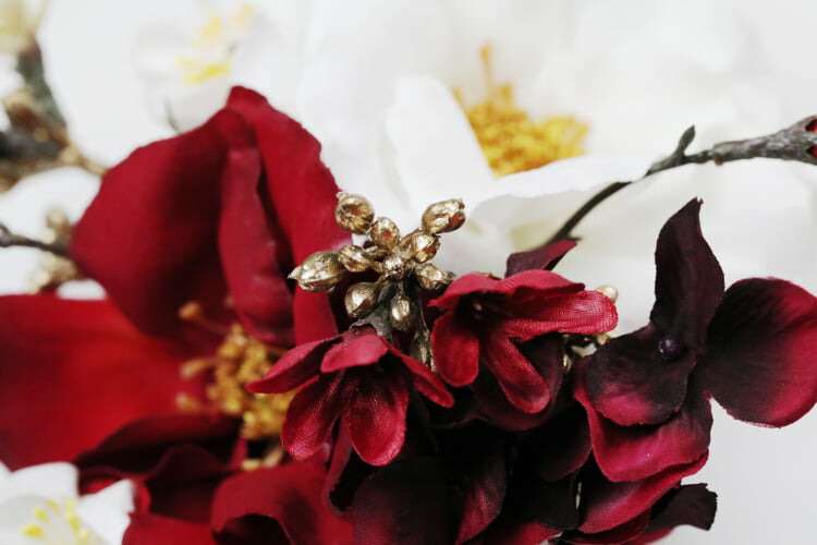 Dy 010コーム付き飾り1点 Uピン飾り1点 茶 髪飾り ヘアアクセサリー ヘッドドレス 成人式 卒業式 結婚式 パーティー ウエディング 洋風 振袖 袴 和装 着物 Sale 65 Off