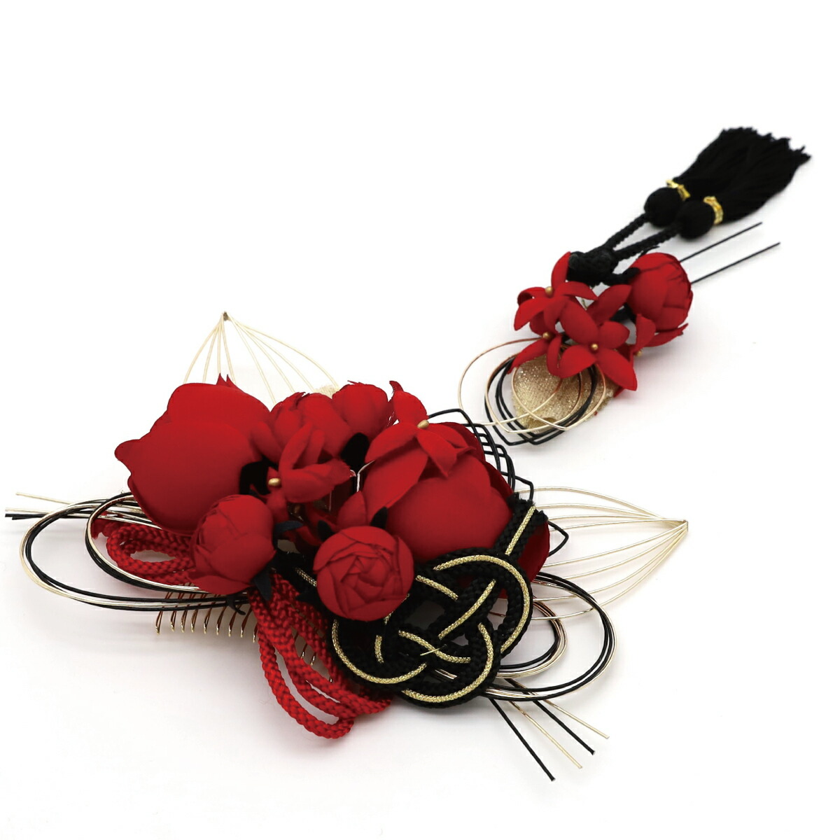 楽天市場】髪飾り 成人式 振袖 青 着物 袴 和装 卒業式 結婚式