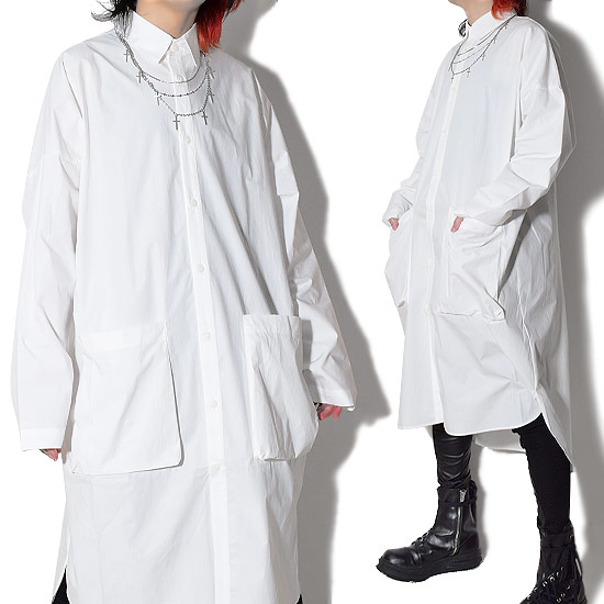 代引き人気 カジュアルシャツ シャツ メンズ ヴィジュアル系 ファッション モード系 メンズ ロングシャツ シャツコート 無地 ホワイト 白 V系 モード系 ファッション ホスト 大人 送料無料 春 秋 冬 新作 30代 40代 個性的 モード系 ブランド ストリート系 衣装 お兄系